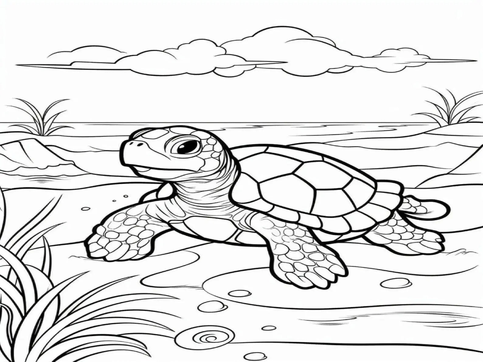 100 Ocean Coloring Pages for Kids (Printable PDF Bundle) StoryPop Printables