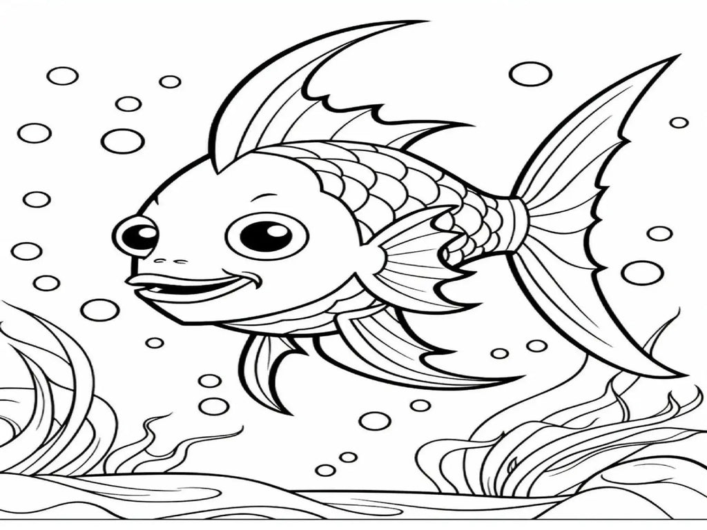 100 Ocean Coloring Pages for Kids (Printable PDF Bundle) StoryPop Printables