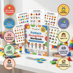 50 Pages Pattern Recognition Workbook - Preschool & Kindergarten Activities