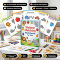 50 Pages Shadow Matching Worksheets for Kids Ages 3–8