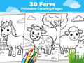 Farm Animal Coloring Pages for Kids (30 Printable PDF Pages) StoryPop Printables