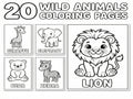 20 Wild Animals Coloring Pages for Kids (Printable PDF Bundle) StoryPop Printables