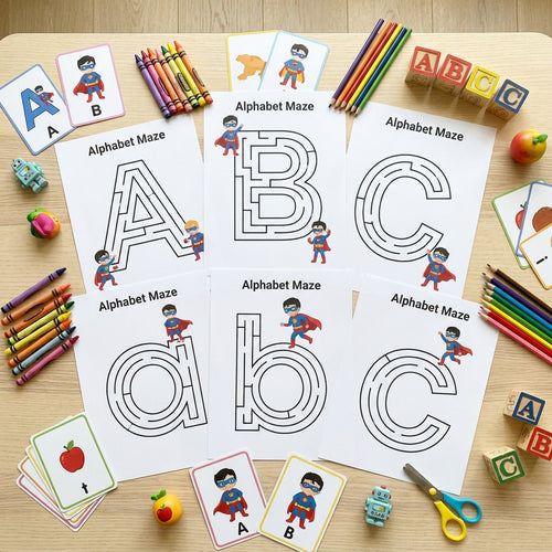 100 Pages Preschool & Kindergarten Maze Worksheets