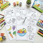 85 Printable Educational Coloring Pages for Kids - Alphabet, Fruits, Vegetables & Animals