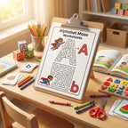 100 Pages Preschool & Kindergarten Maze Worksheets