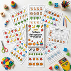 50 Pages Pattern Recognition Workbook - Preschool & Kindergarten Activities