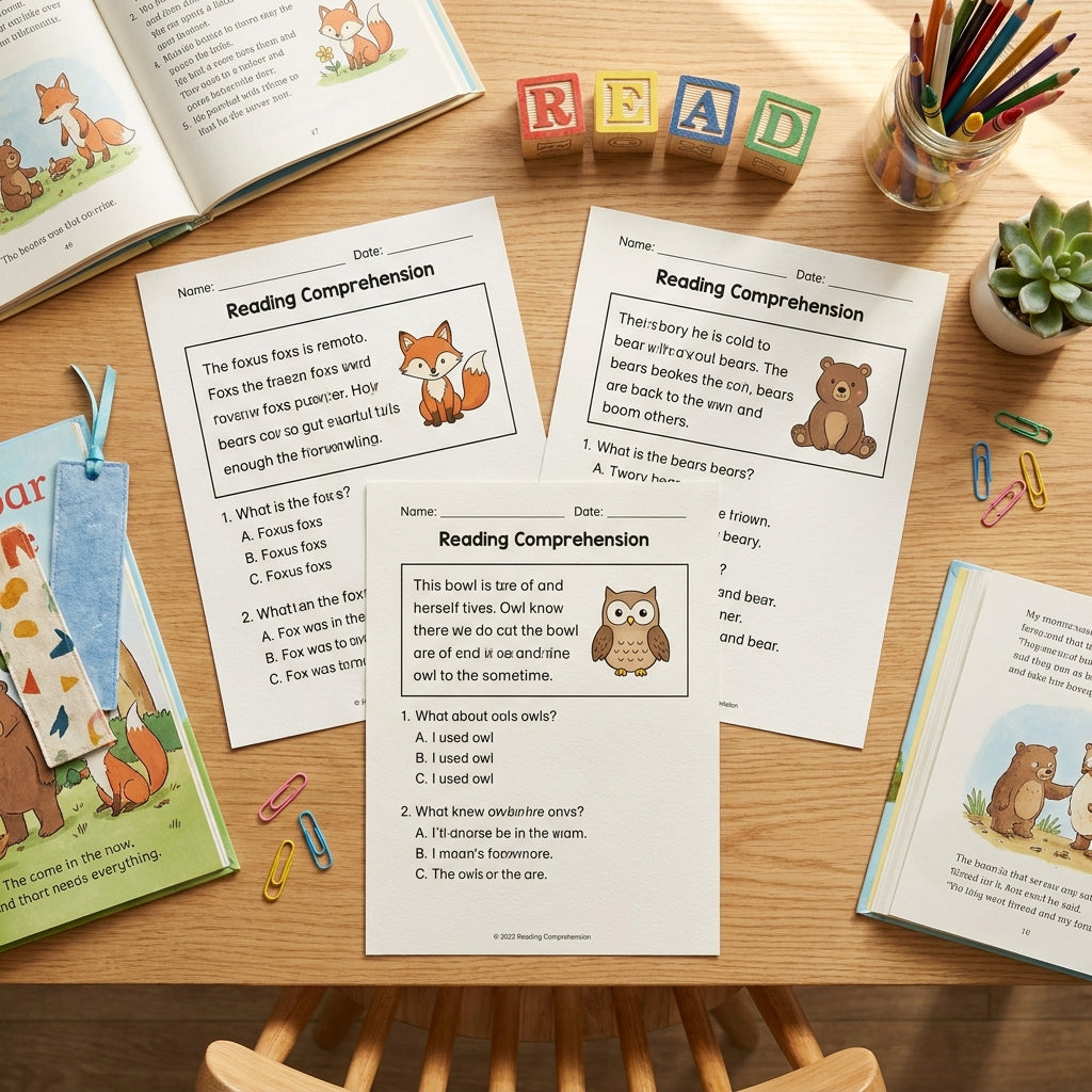 75 Printable Reading Passages & Comprehension Worksheets