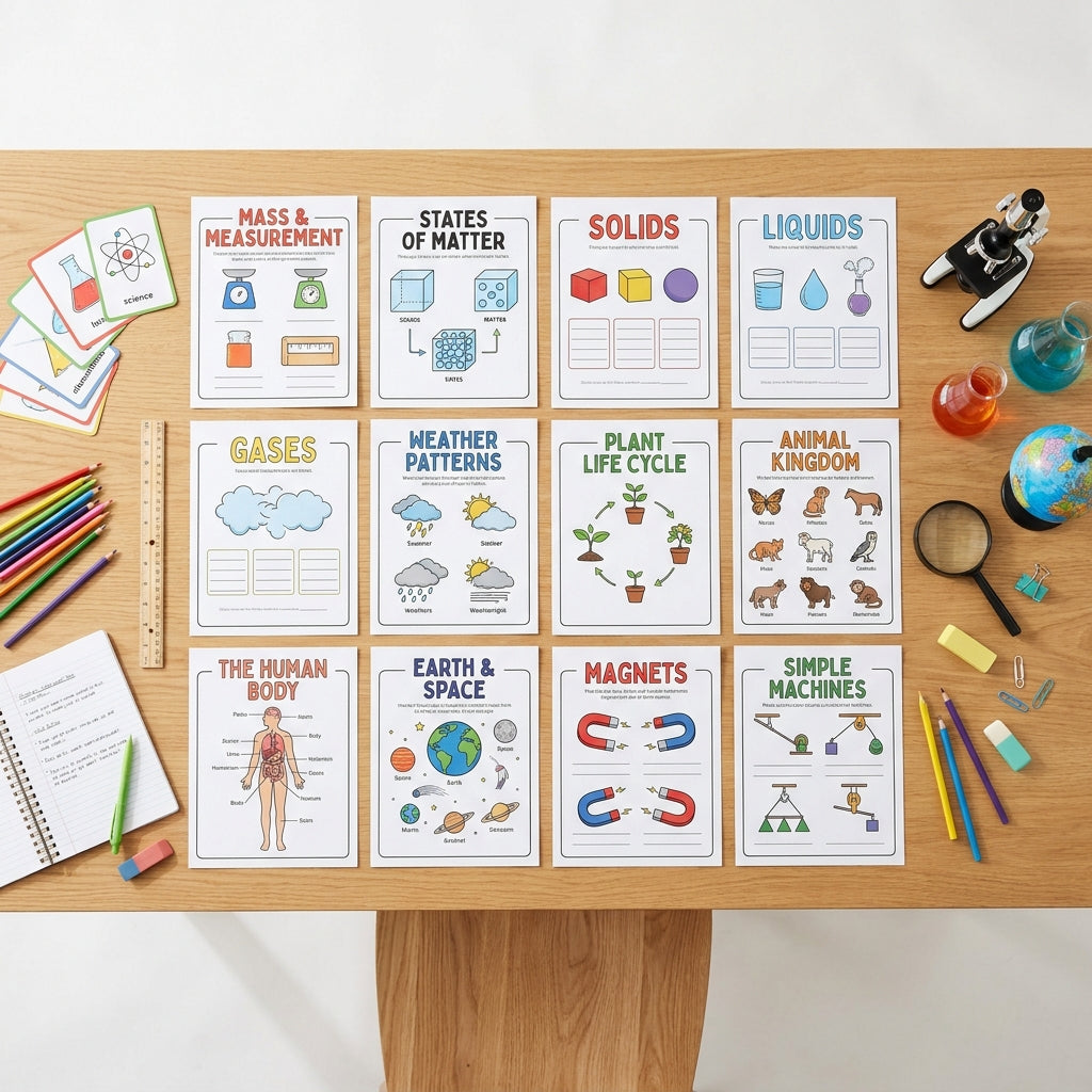204 Pages Level 1 Science Workbook