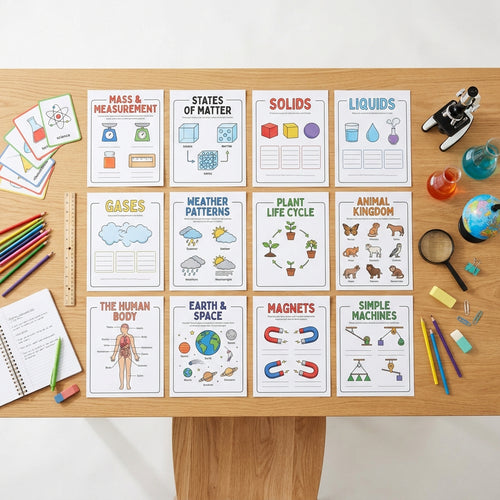 204 Pages Level 1 Science Workbook