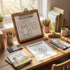 30 Pages Easy Color by Number Worksheets for Little Learners