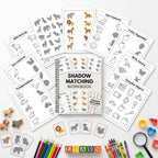 50 Pages Shadow Matching Worksheets for Kids Ages 3–8
