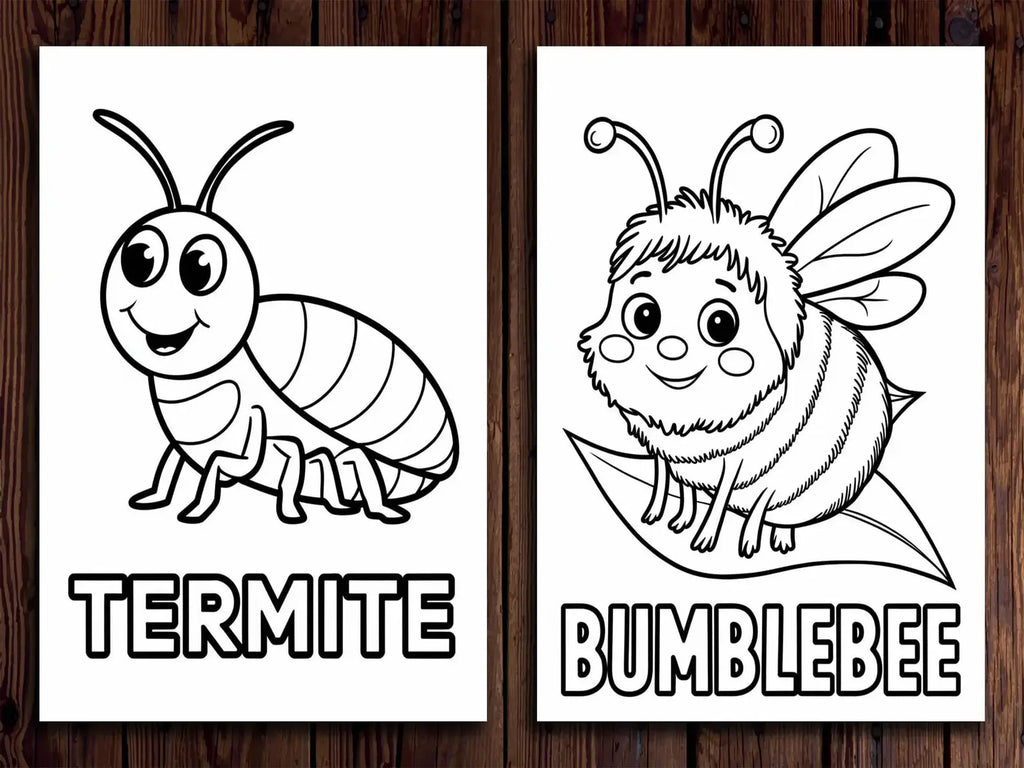 20 Insects Coloring Pages for Kids (Printable PDF – Bugs & Nature Theme) StoryPop Printables