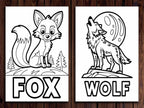 20 Wild Animals Coloring Pages for Kids (Printable PDF Bundle) StoryPop Printables