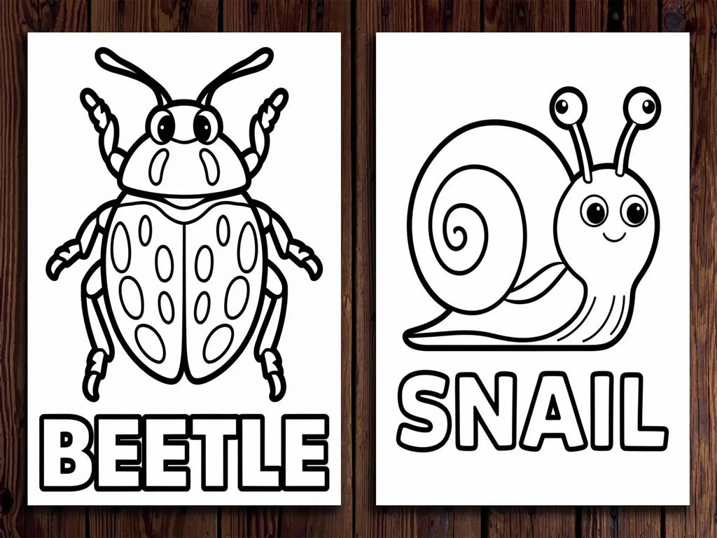 20 Insects Coloring Pages for Kids (Printable PDF – Bugs & Nature Theme) StoryPop Printables