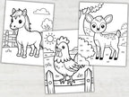 Farm Animal Coloring Pages for Kids (30 Printable PDF Pages) StoryPop Printables